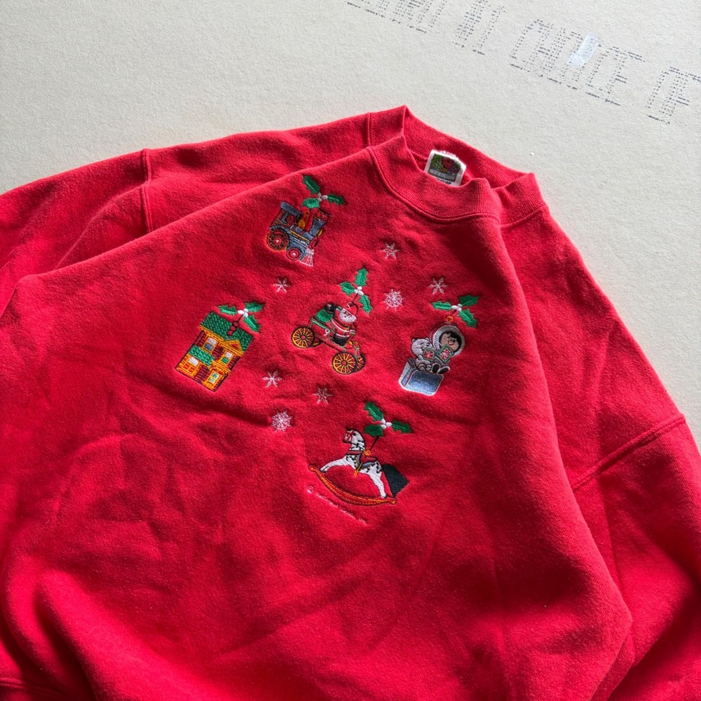 Vintage 90s Christmas Crewneck Sweatshirt